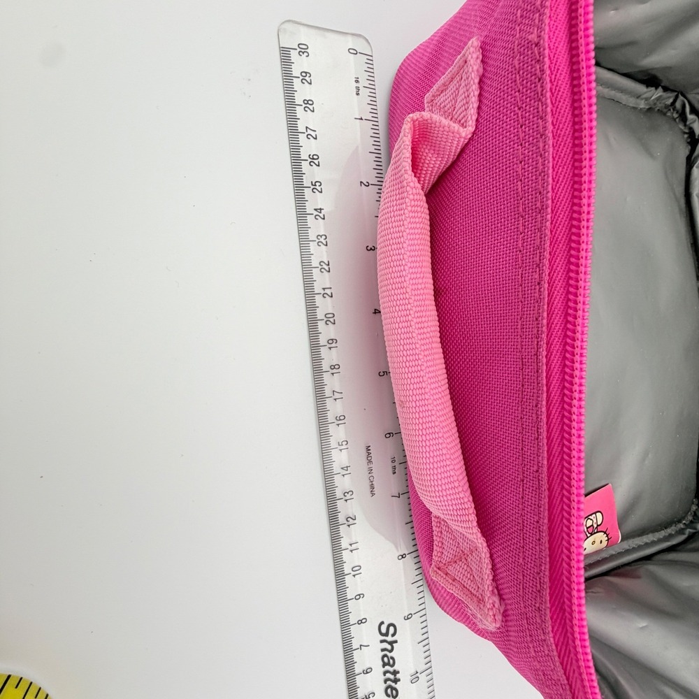 Hello Kitty Pink Insulated Lunch Bag & Hearts Bows Sanrio Kids School Purse - Picture 8 of 16